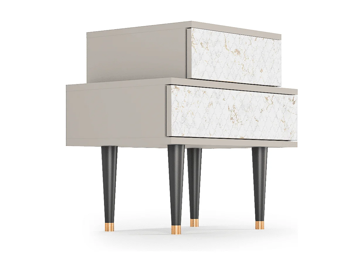 Nachtkastje - 58х58х41 cm - NS1 - Sweet Cotton, Zand