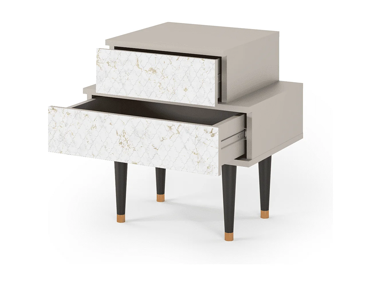 Nachtkastje - 58х58х41 cm - NS1 - Sweet Cotton, Zand