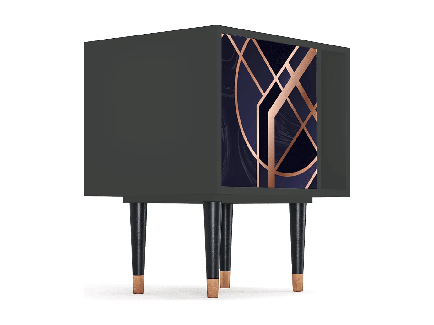 Table de nuit - 57х69х48 cm - S2 - Purple Temple, Anthracite