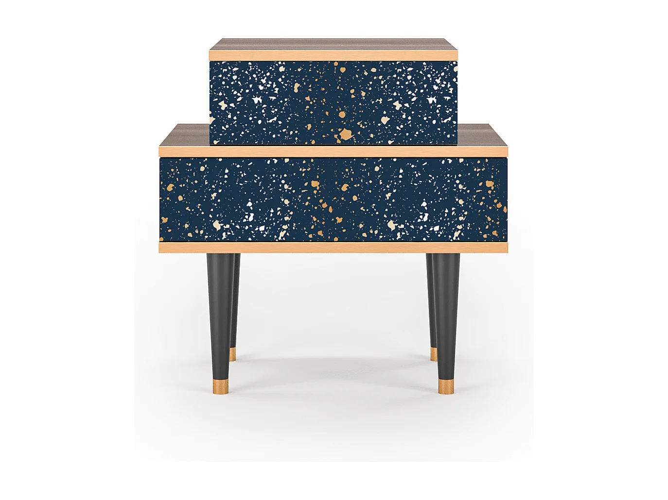 Mesita de noche - 58х58х41 cm - NS1 - Starfall, Nogal