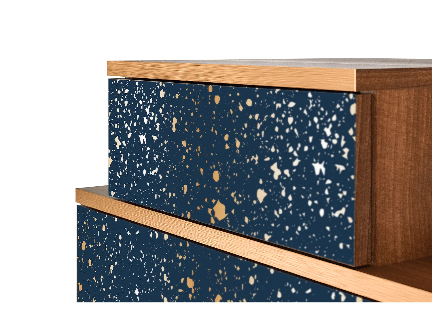 Mesita de noche - 58х58х41 cm - NS1 - Starfall, Nogal