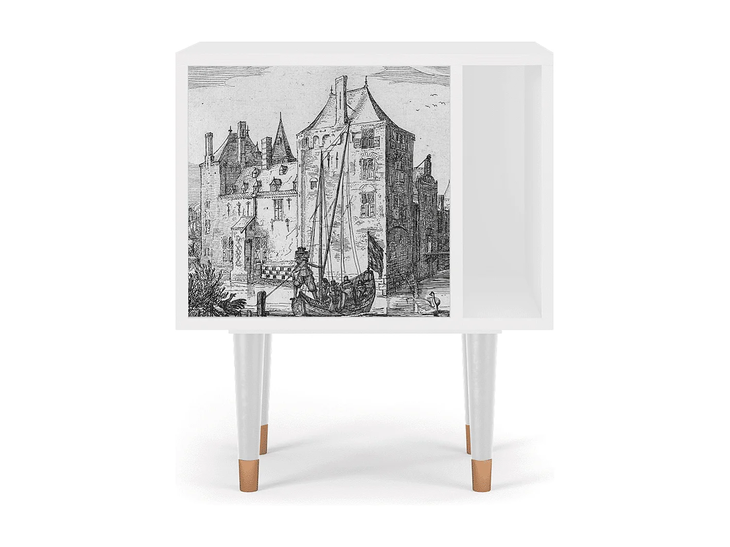 Table de nuit - 57х69х48 cm - S2 - Castle by Breugel, Blanc