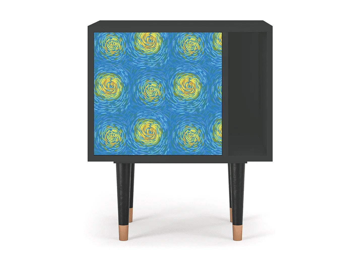 Table de nuit - 57х69х48 cm - S2 - Van Gogh Lights, Anthracite