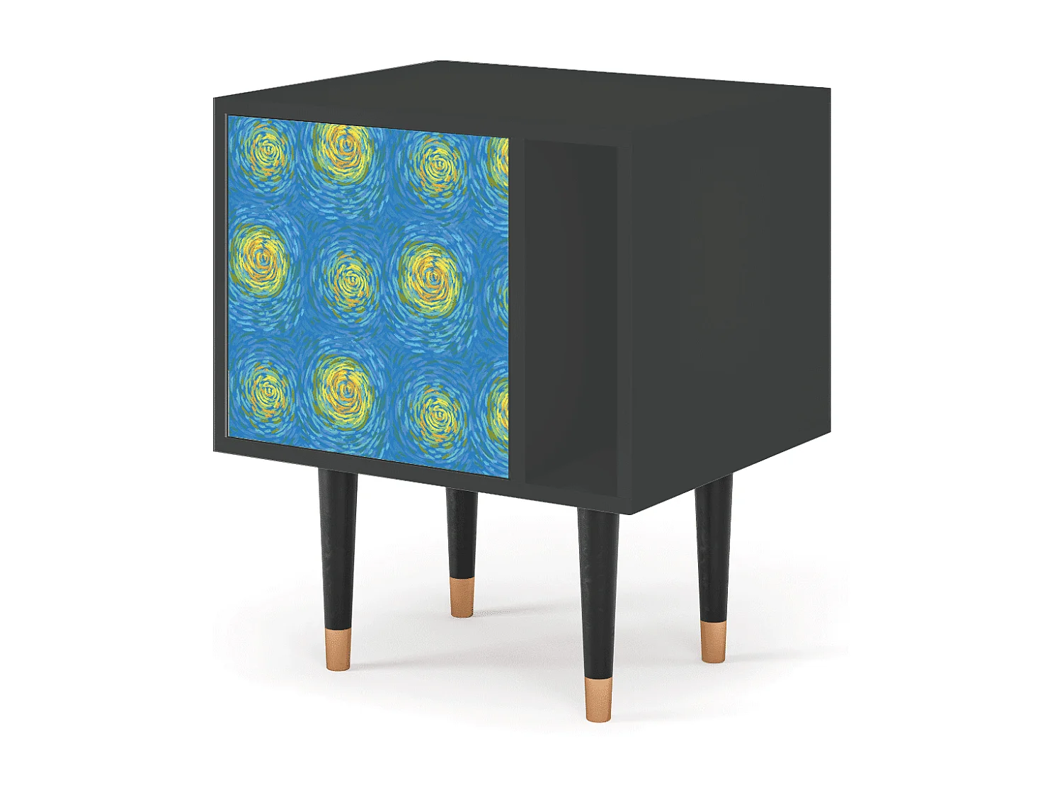 Table de nuit - 57х69х48 cm - S2 - Van Gogh Lights, Anthracite