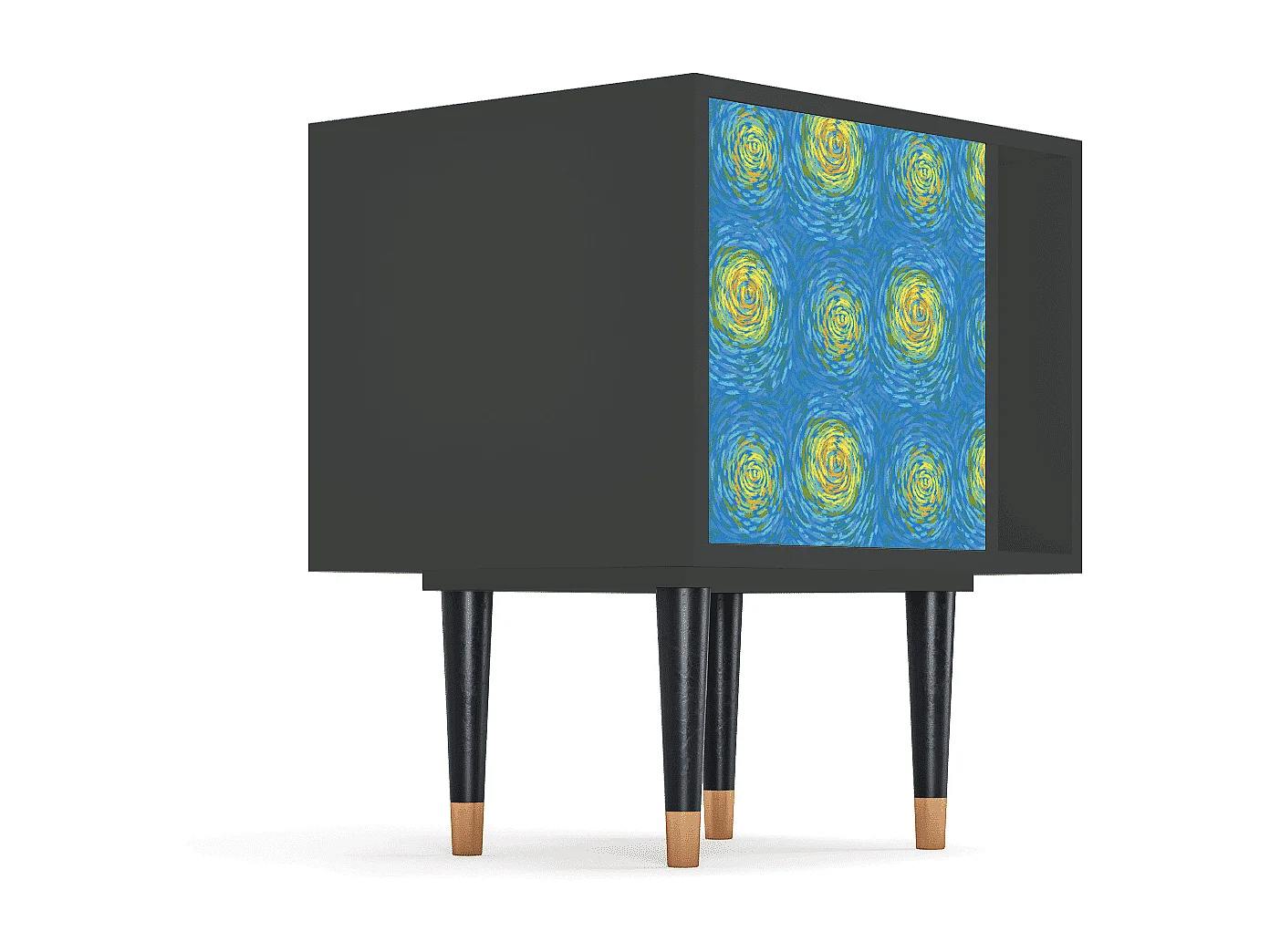 Table de nuit - 57х69х48 cm - S2 - Van Gogh Lights, Anthracite