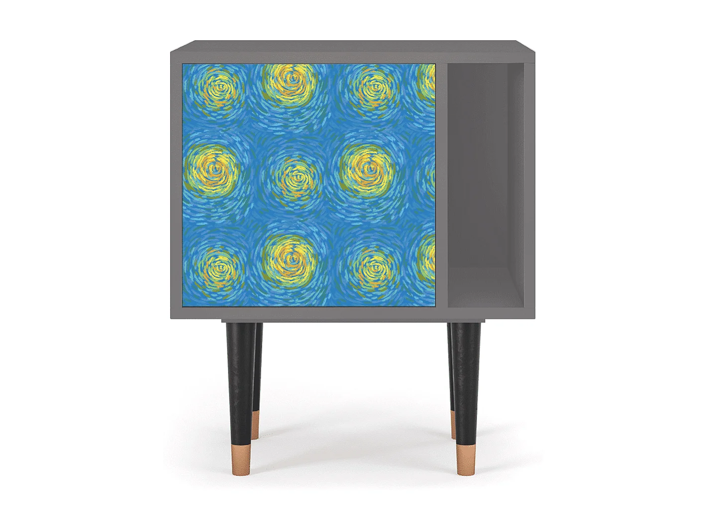 Nachtkastje - 57х69х48 cm - S2 - Van Gogh Lights, Grijs