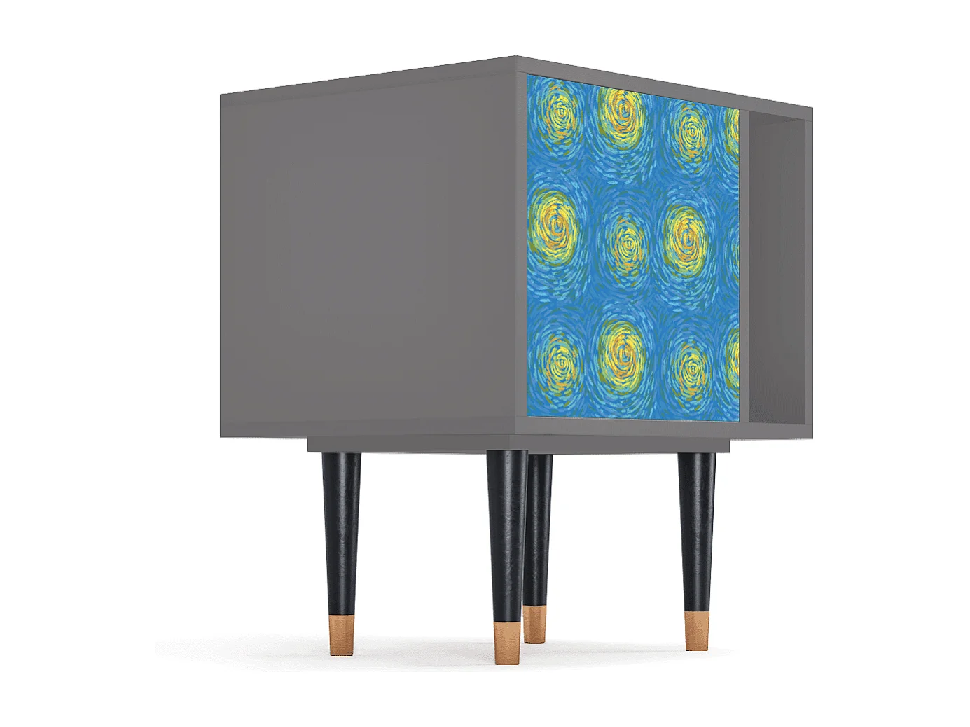 Table de nuit - 57х69х48 cm - S2 - Van Gogh Lights, Gris