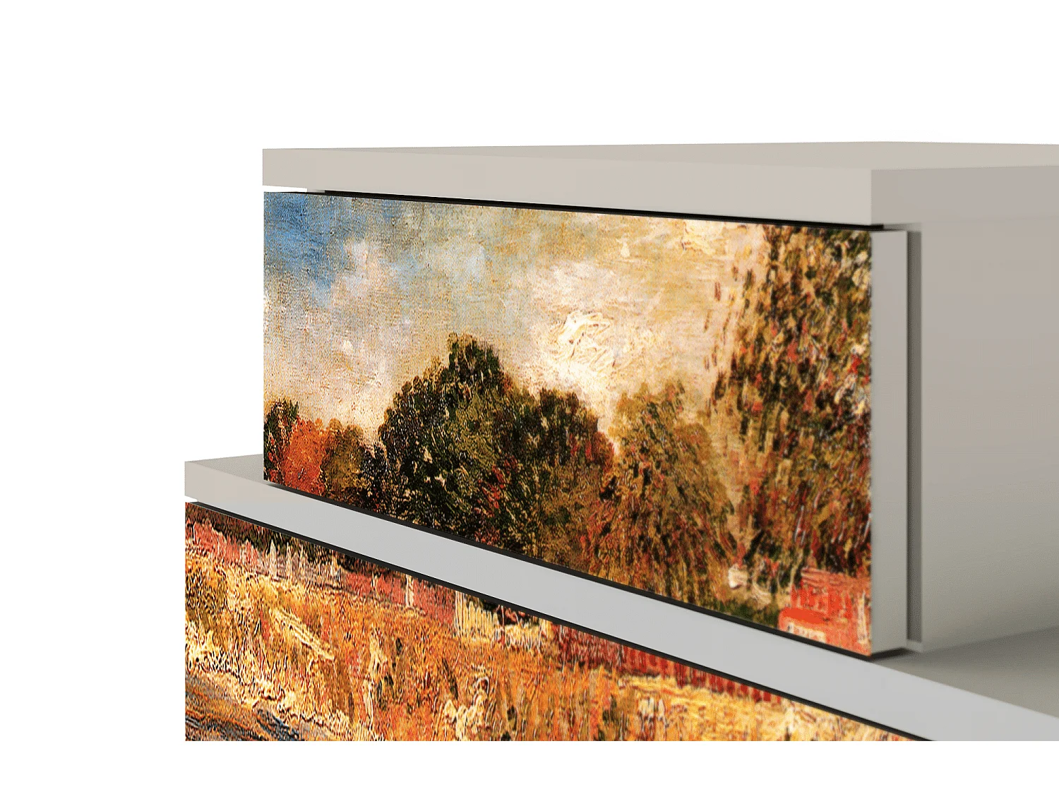 Table de nuit - 58х58х41 cm - NS1 - The Banks, Sable