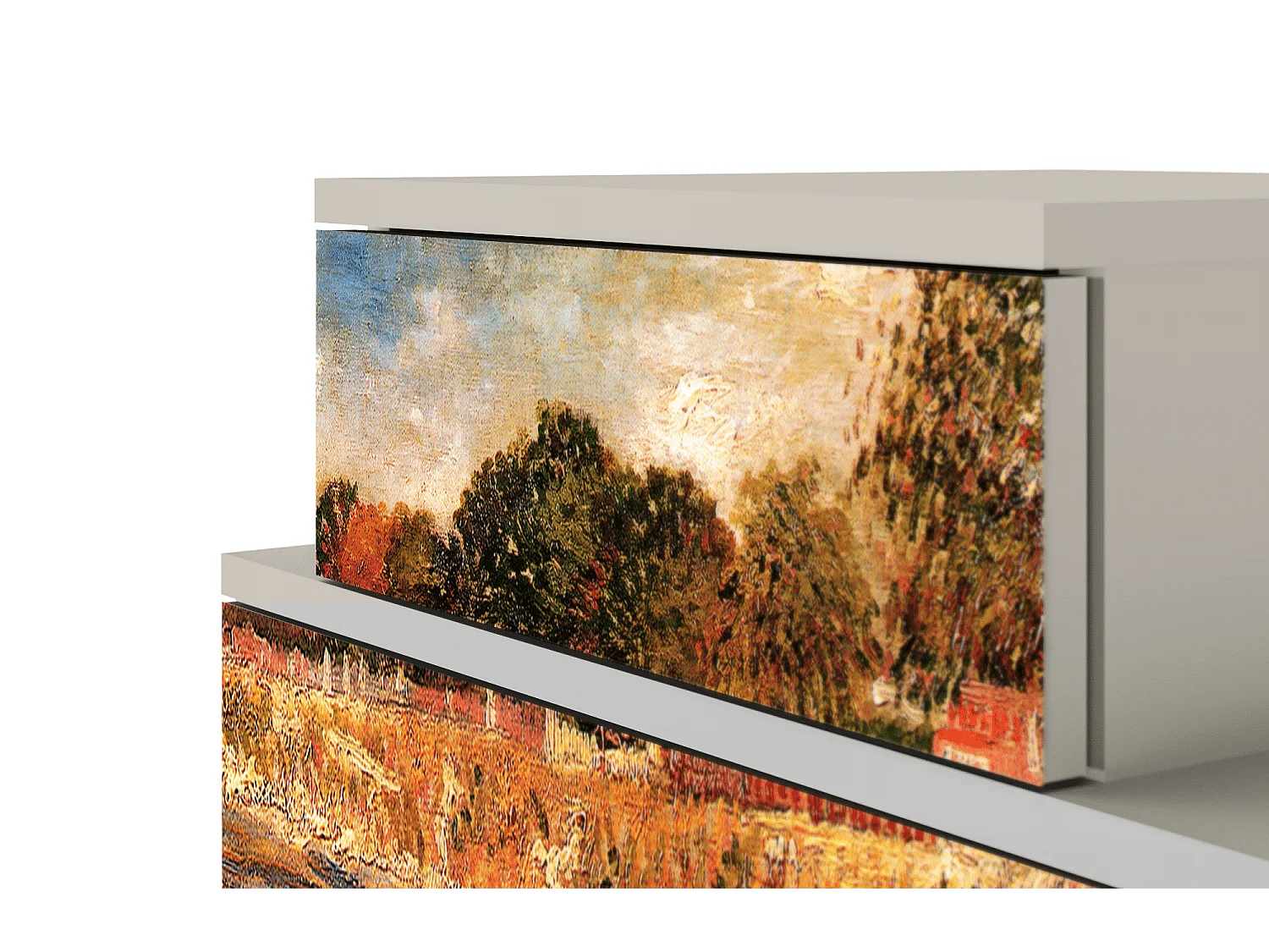 Table de nuit - 58х58х41 cm - NS1 - The Banks, Sable