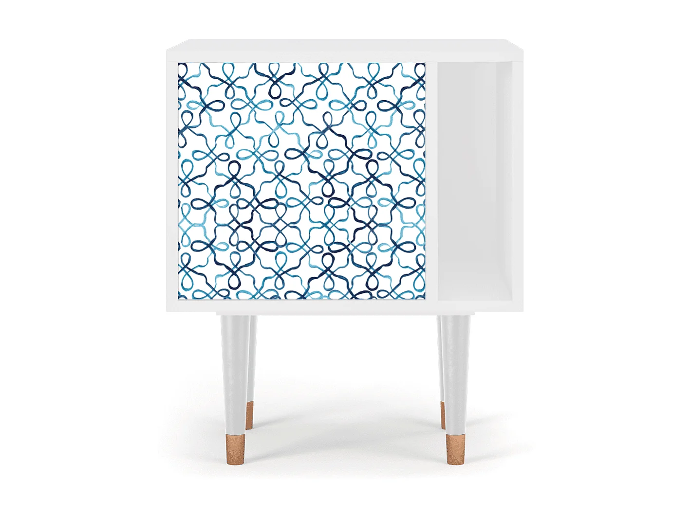 Table de nuit - 57х69х48 cm - S2 - Marine Strings, Blanc