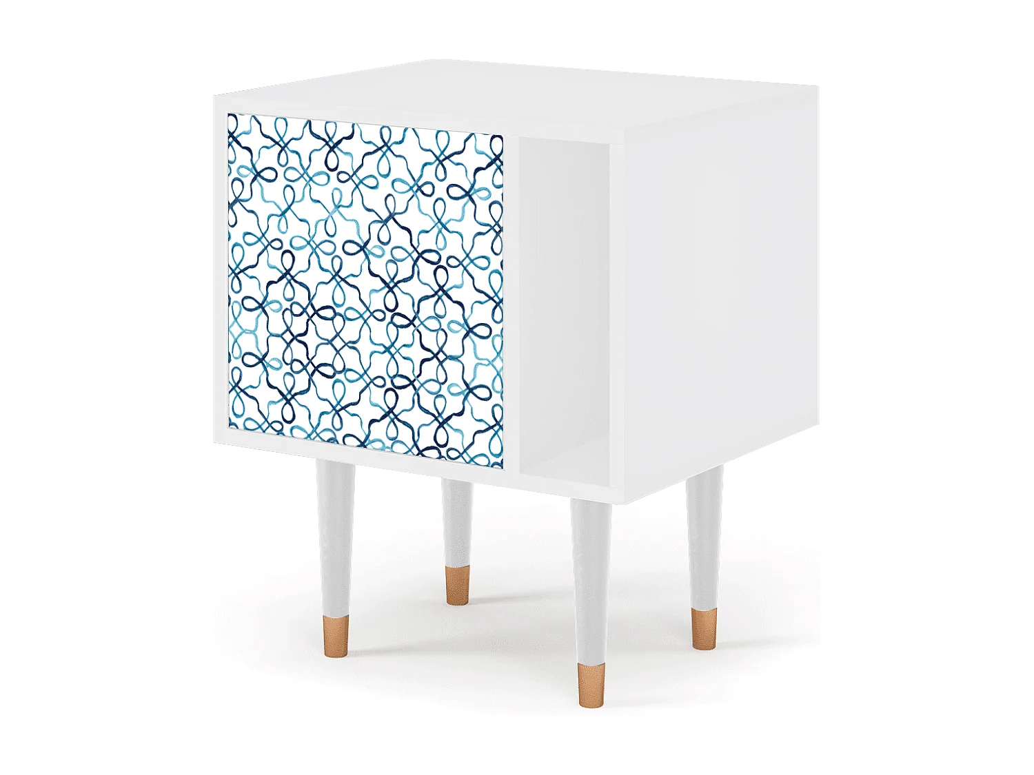 Table de nuit - 57х69х48 cm - S2 - Marine Strings, Blanc