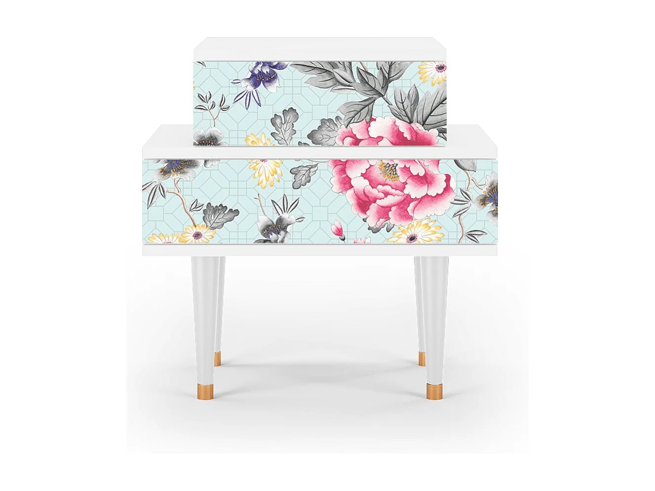 Table de nuit - 58х58х41 cm - NS1 - Sky Garden, Blanc