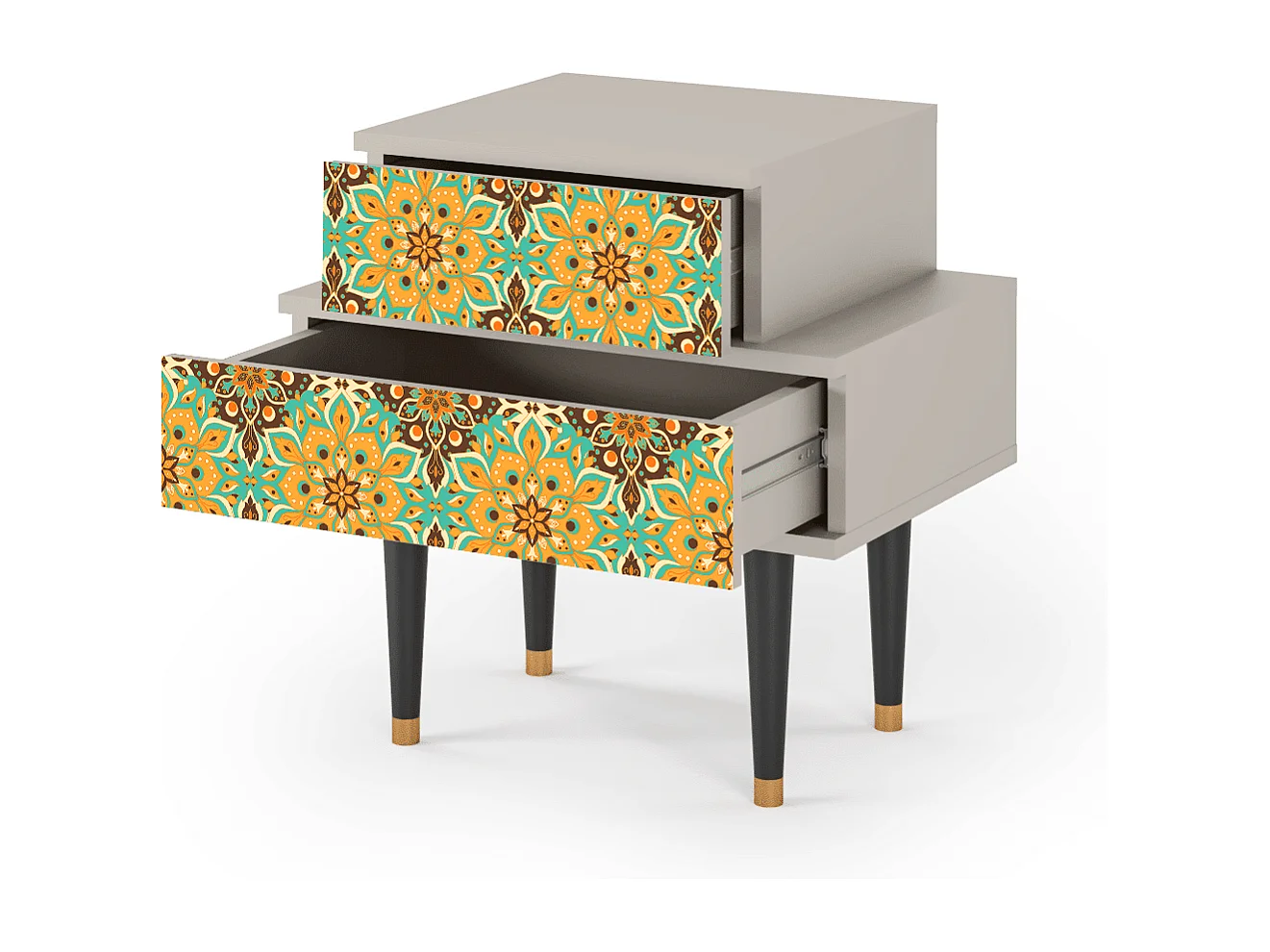 Table de nuit - 58х58х41 cm - NS1 - Indian Spices, Sable