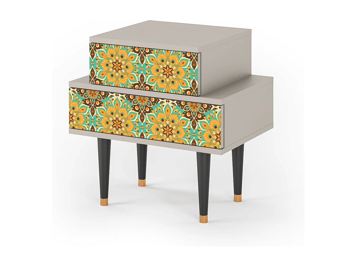 Nachtkastje - 58х58х41 cm - NS1 - Indian Spices, Zand