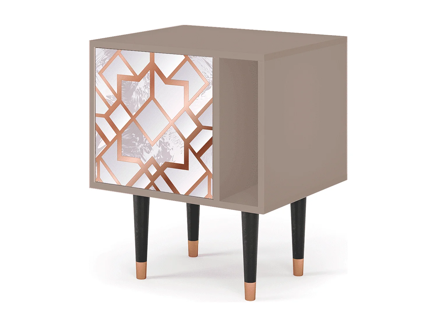 Stolik nocny - 57х69х48 cm - S2 - Pastel Fairytale, Latte