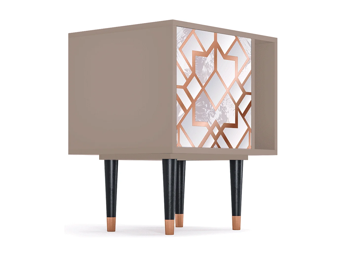 Stolik nocny - 57х69х48 cm - S2 - Pastel Fairytale, Latte