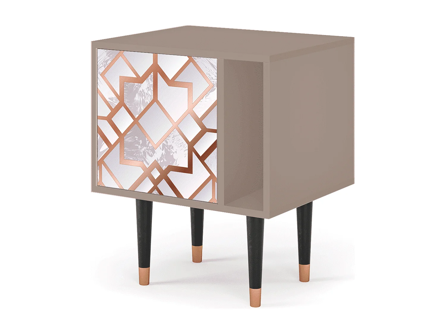 Stolik nocny - 57х69х48 cm - S2 - Pastel Fairytale, Latte