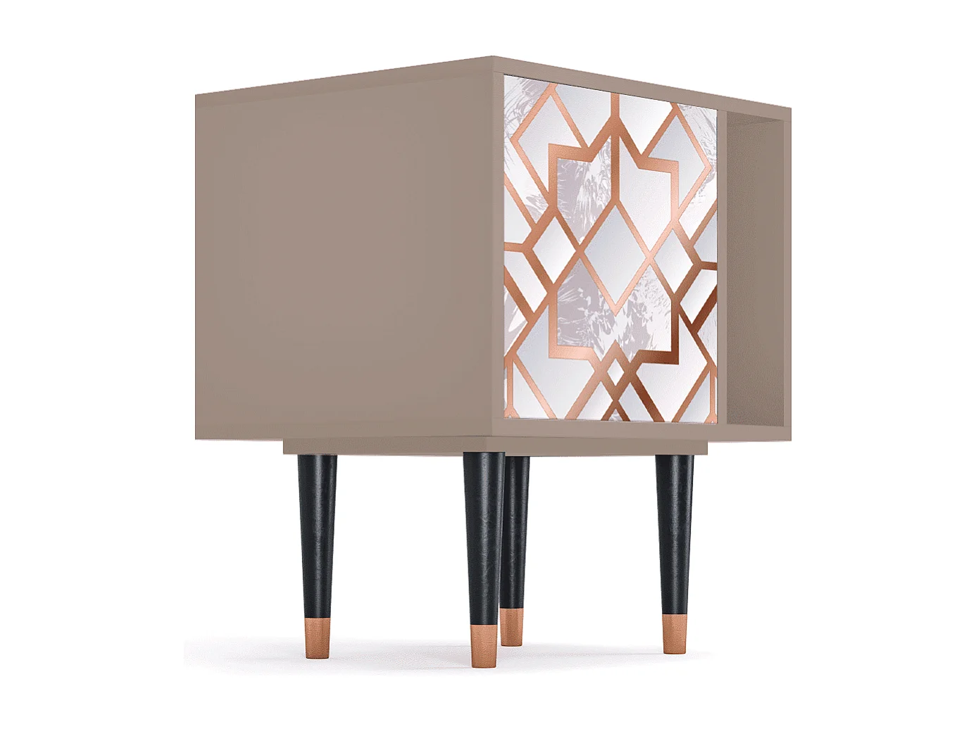 Stolik nocny - 57х69х48 cm - S2 - Pastel Fairytale, Latte