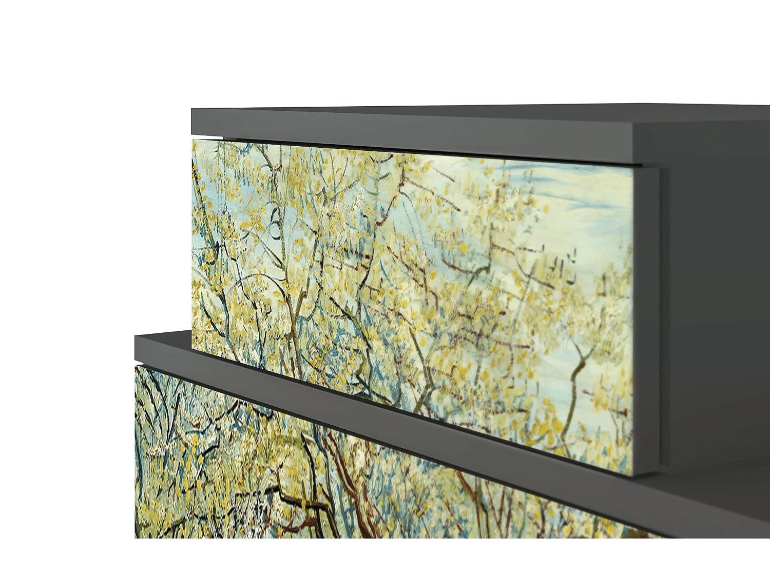 Nachtkastje - 58х58х41 cm - NS1 - The Wit Orchard, Antraciet