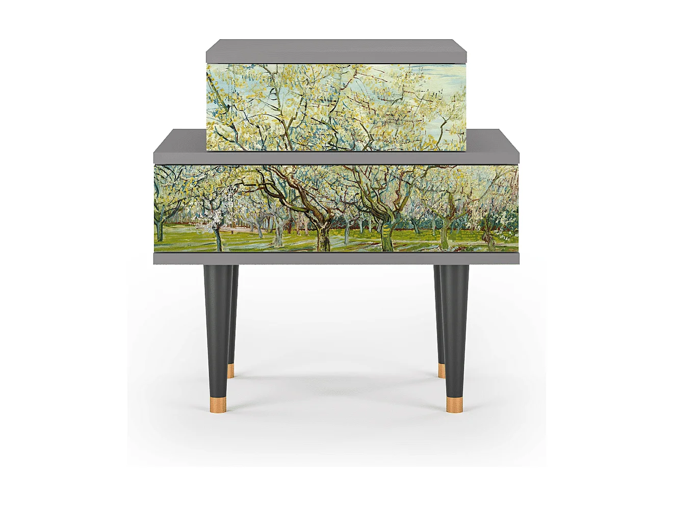 Nachtkastje - 58х58х41 cm - NS1 - The Wit Orchard, Grijs