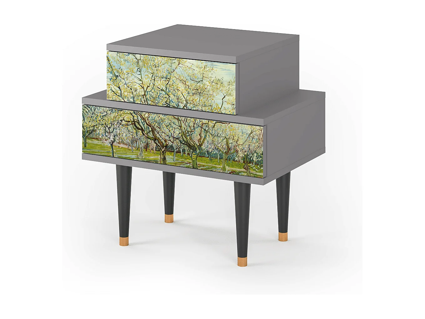 Nachtkastje - 58х58х41 cm - NS1 - The Wit Orchard, Grijs