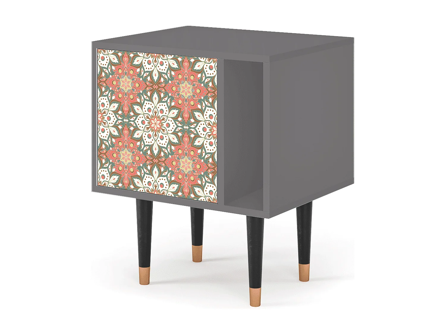 Table de nuit - 57х69х48 cm - S2 - Peach Grove, Gris