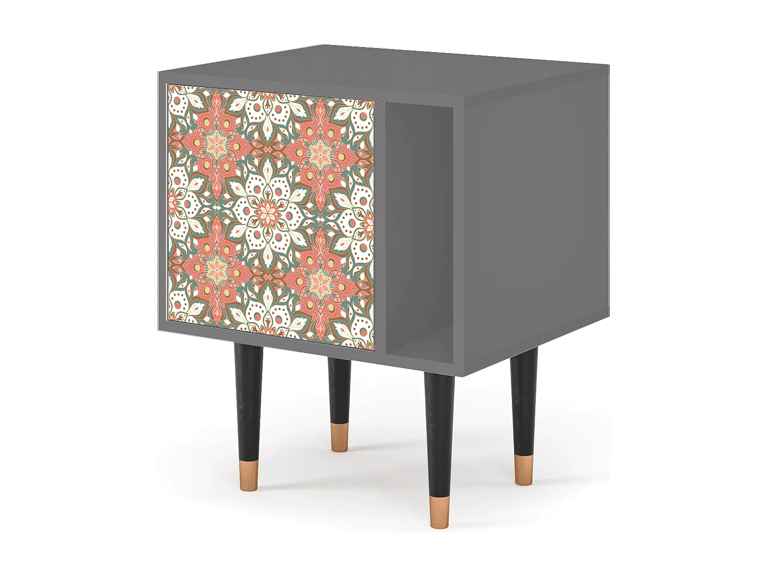 Table de nuit - 57х69х48 cm - S2 - Peach Grove, Gris