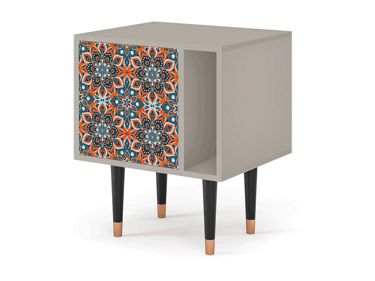 Stolik nocny - 57х69х48 cm - S2 - Fire Beetle, Piaskowy