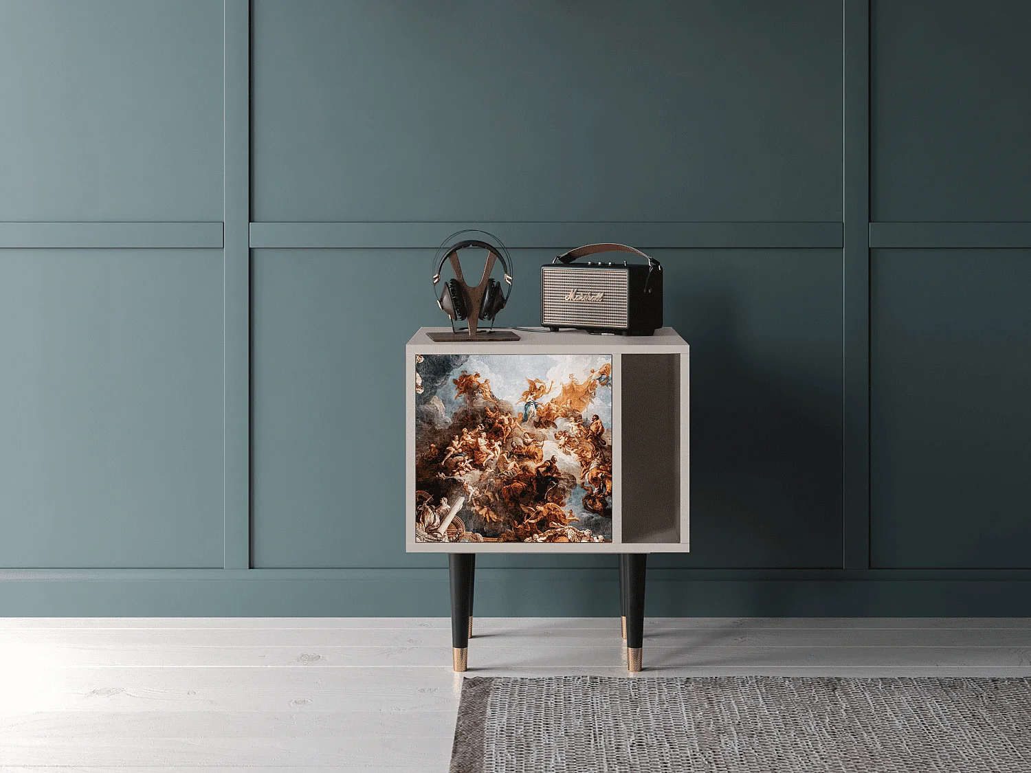 Nachtkastje - 57х69х48 cm - S2 - Versailles, Zand