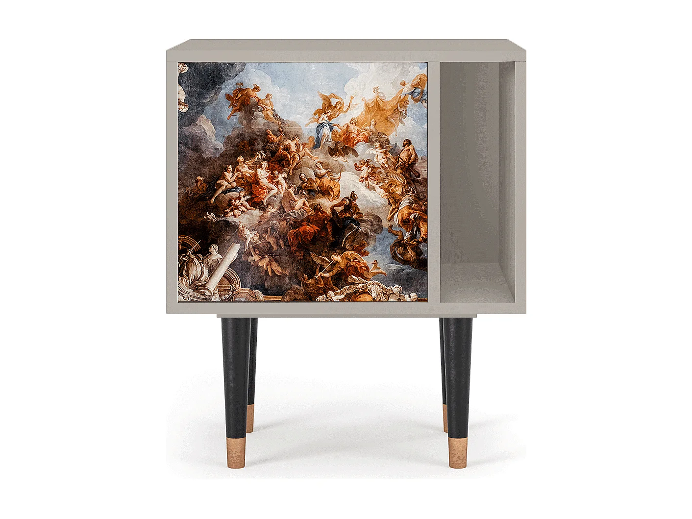 Stolik nocny - 57х69х48 cm - S2 - Versailles, Piaskowy