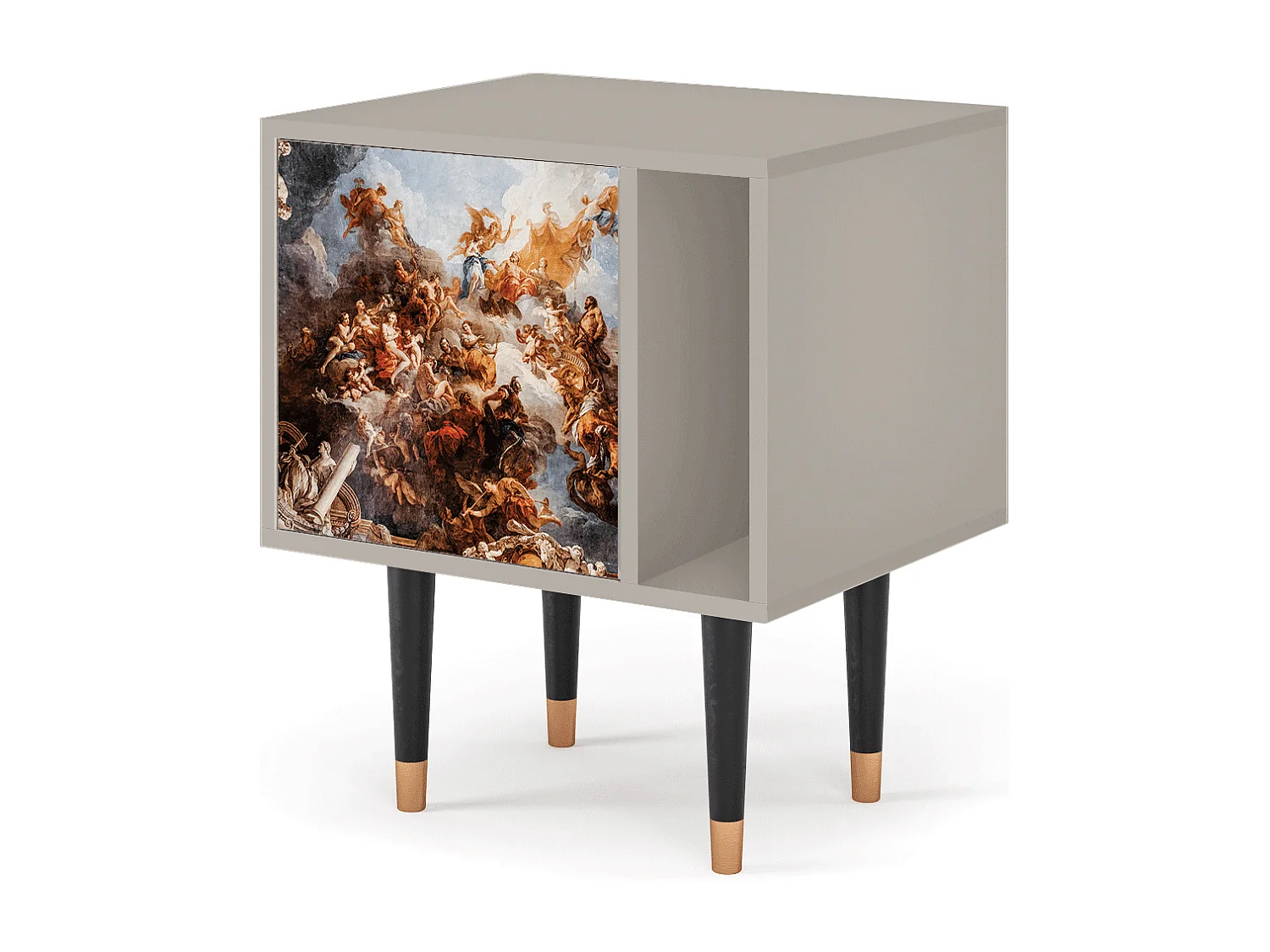 Stolik nocny - 57х69х48 cm - S2 - Versailles, Piaskowy