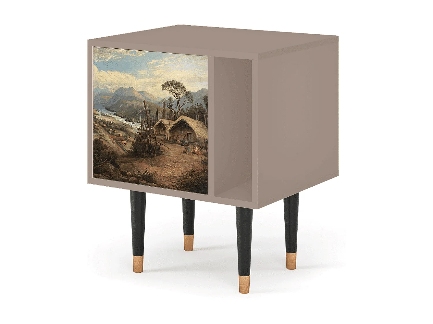 Nachttisch - 57х69х48 cm - S2 - View Across the Plains , Latte