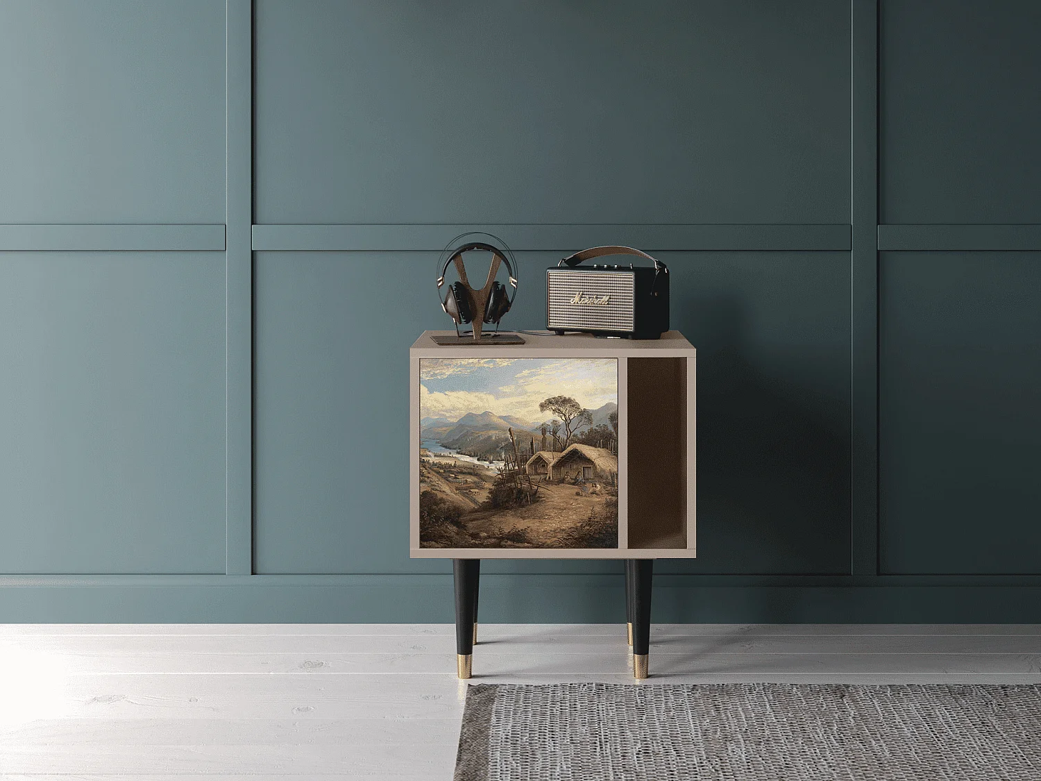 Nachttisch - 57х69х48 cm - S2 - View Across the Plains , Latte