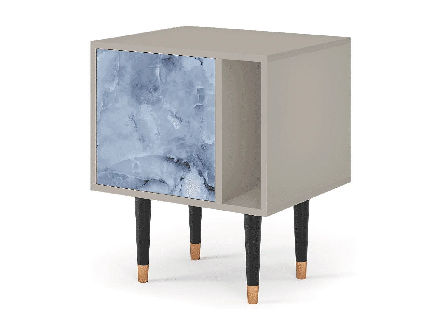 Mesita de noche - 57х69х48 cm - S2 - Feather Ice, Arena