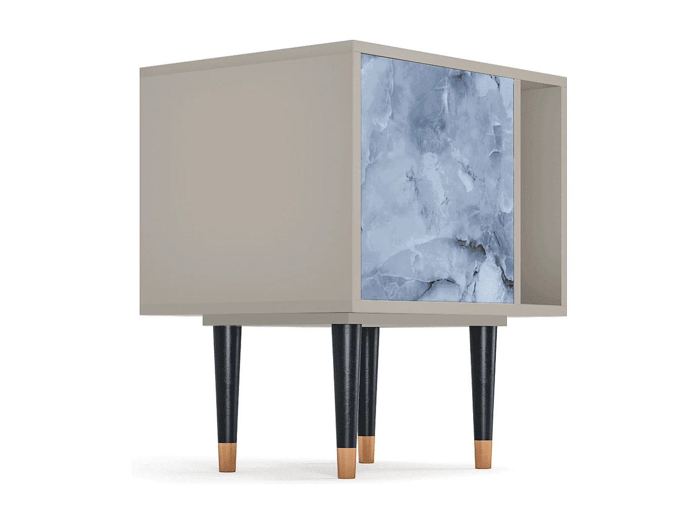 Mesita de noche - 57х69х48 cm - S2 - Feather Ice, Arena