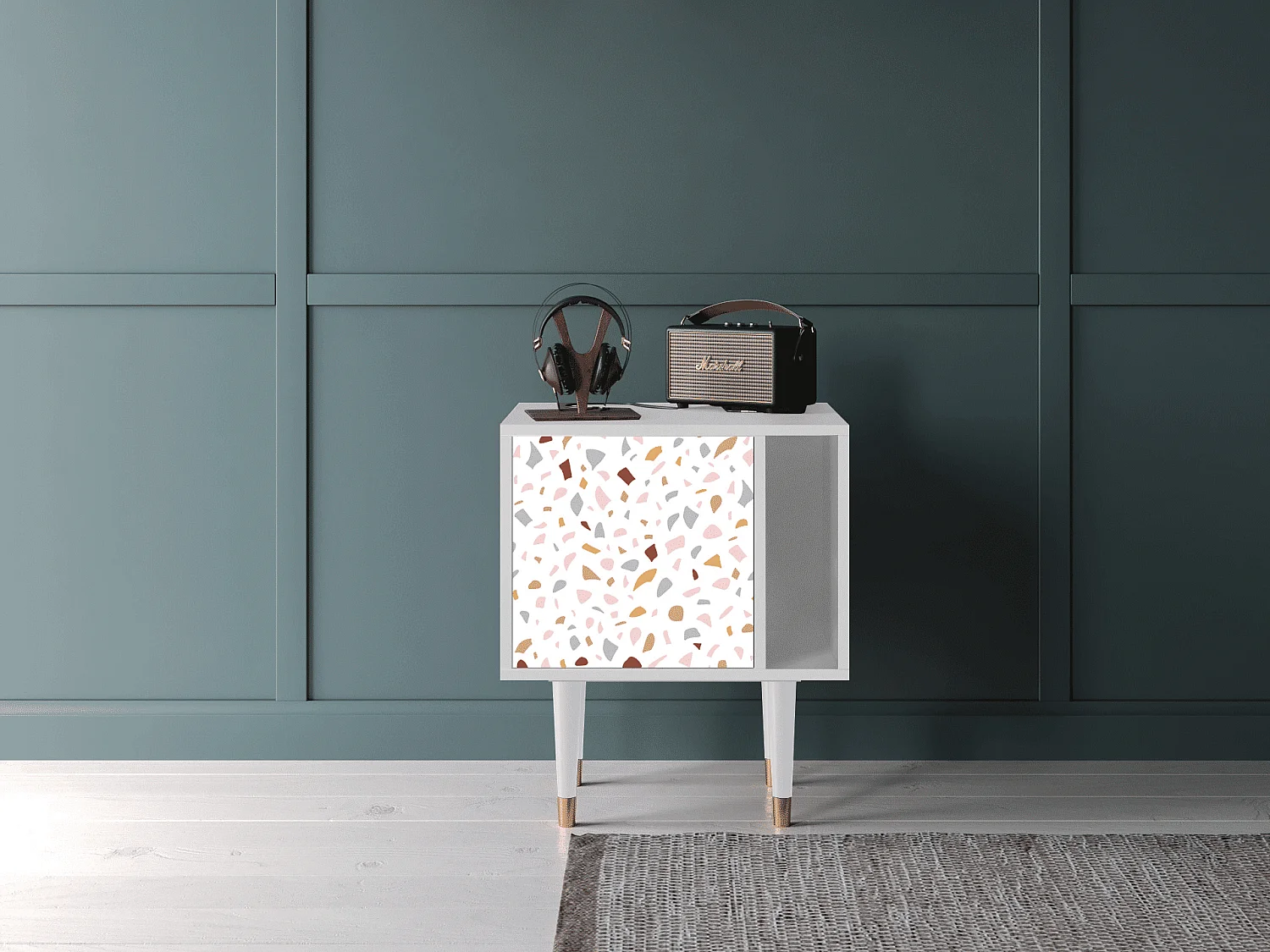 Comodino - 57х69х48 cm - S2 - Marmelade Cheese, Bianco