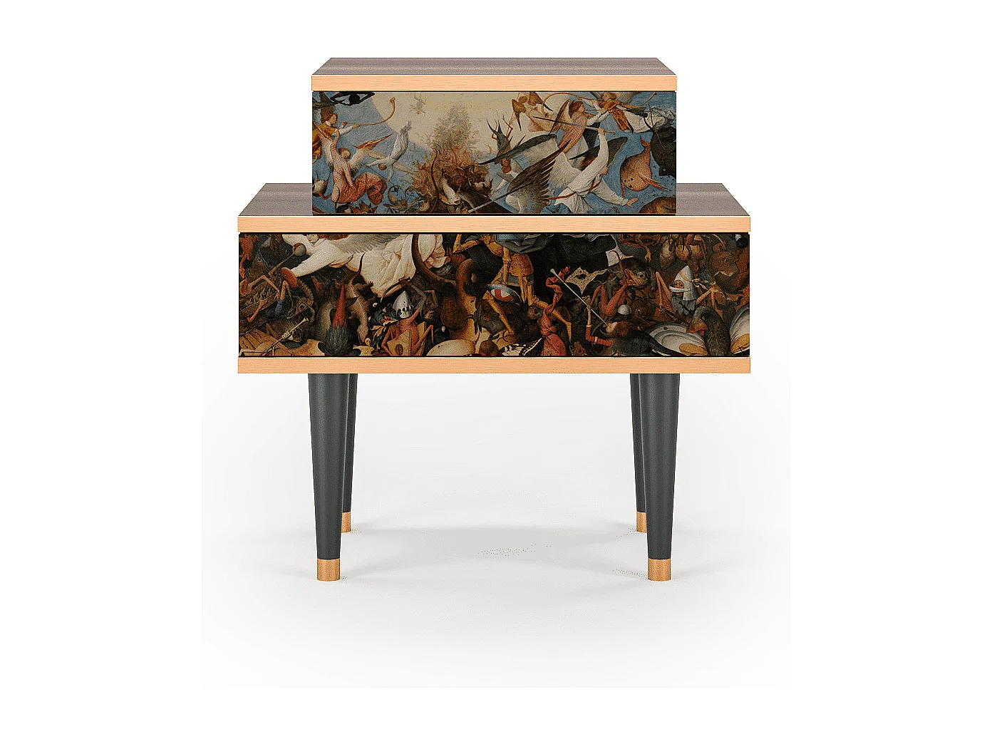 Criado-mudo - 58х58х41 cm - NS1 - The Fall, Nogueira