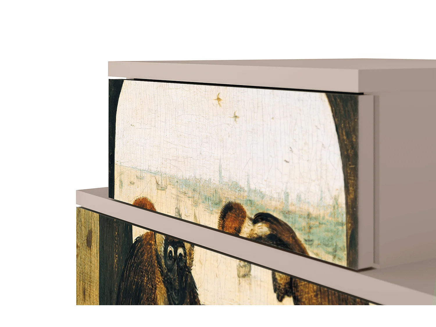 Stolik nocny - 58х58х41 cm - NS1 - Two Monkeys, Latte