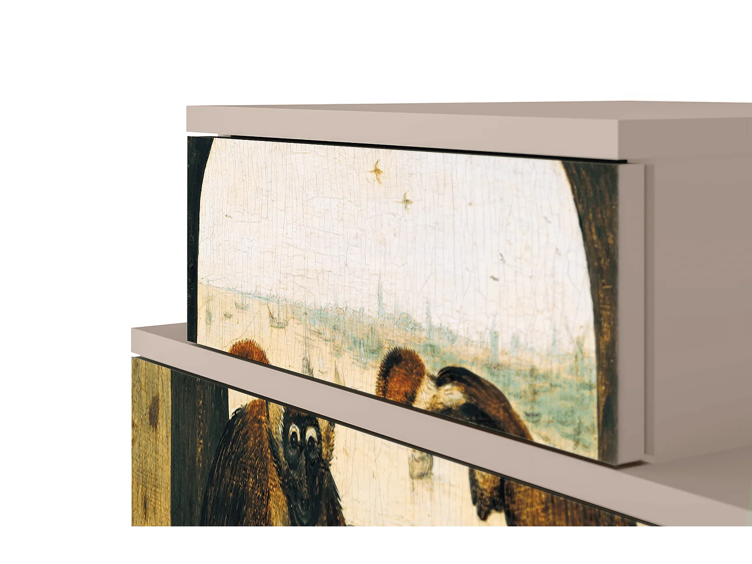 Table de nuit - 58х58х41 cm - NS1 - Two Monkeys, Latte