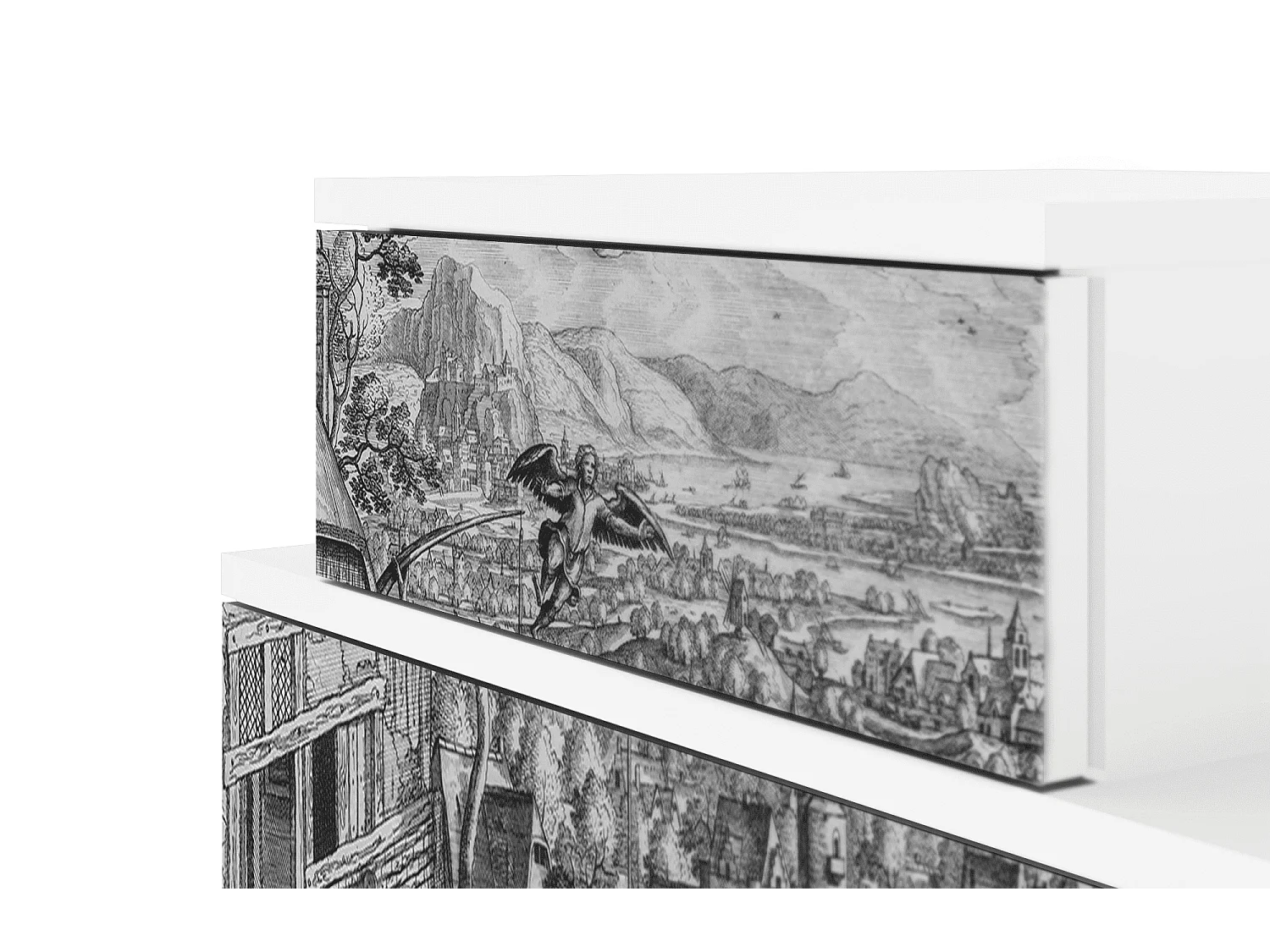 Table de nuit - 58х58х41 cm - NS1 - Departure, Blanc