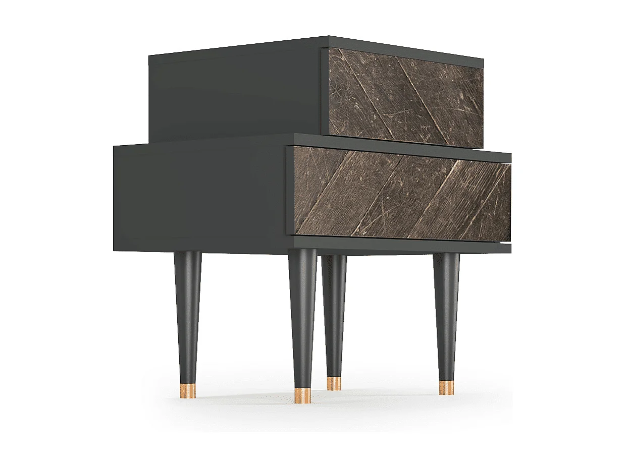 Table de nuit - 58х58х41 cm - NS1 - Wise Tree, Anthracite