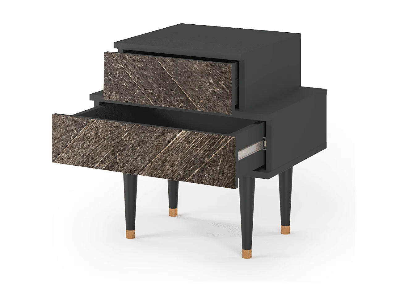 Table de nuit - 58х58х41 cm - NS1 - Wise Tree, Anthracite