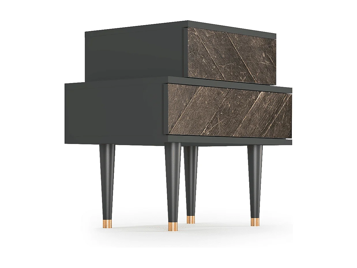 Nachtkastje - 58х58х41 cm - NS1 - Wise Tree, Antraciet