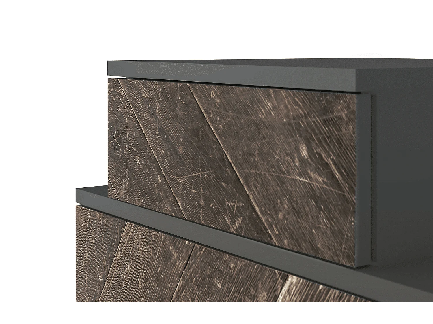 Nachtkastje - 58х58х41 cm - NS1 - Wise Tree, Antraciet