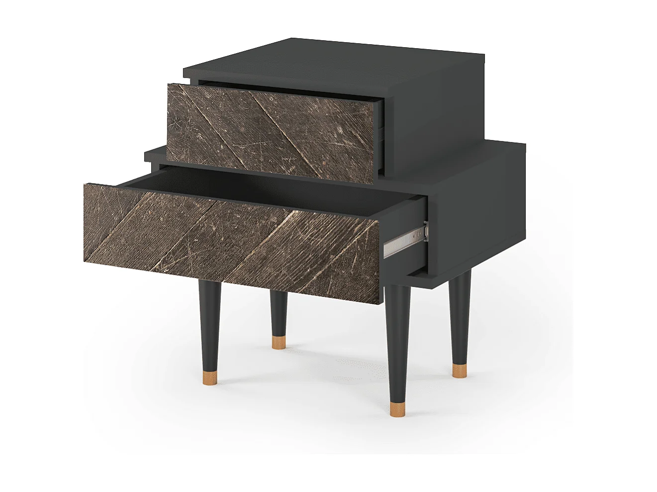 Nachtkastje - 58х58х41 cm - NS1 - Wise Tree, Antraciet