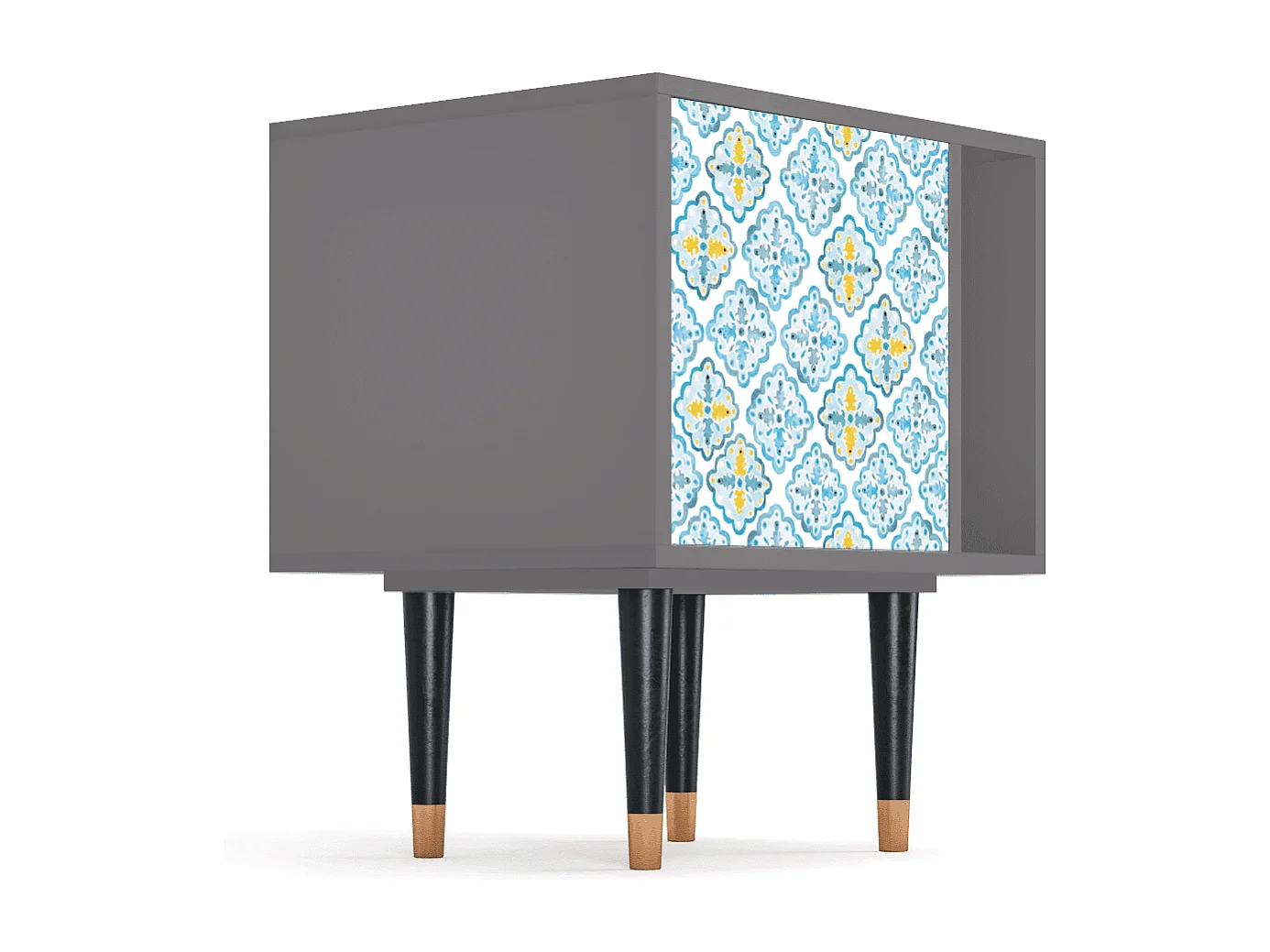 Table de nuit - 57х69х48 cm - S2 - Portugese tiles, Gris