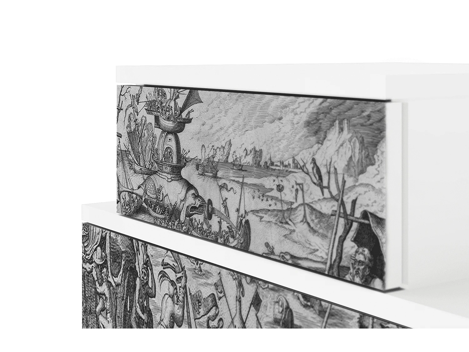 Table de nuit - 58х58х41 cm - NS1 - The Temptation, Blanc