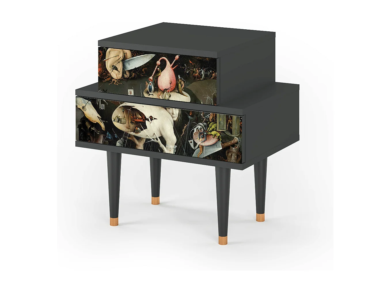 Nachtkastje - 58х58х41 cm - NS1 - The Garden 2, Antraciet