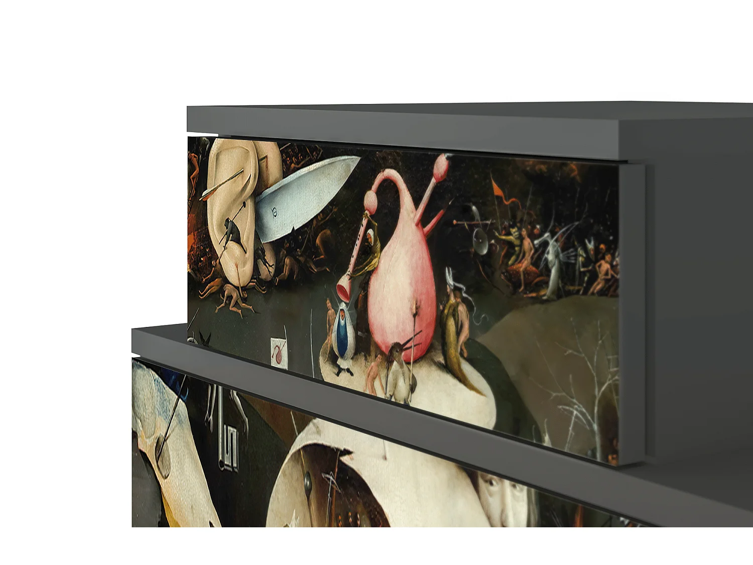 Nachtkastje - 58х58х41 cm - NS1 - The Garden 2, Antraciet