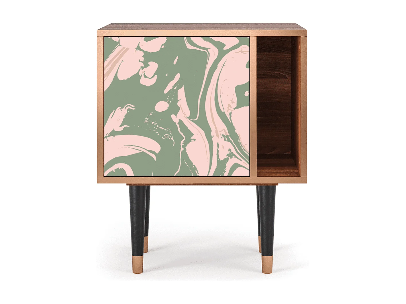 Table de nuit - 57х69х48 cm - S2 - Aquarelle, Noyer